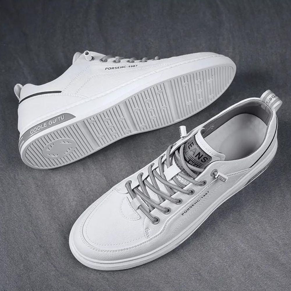 Tênis Masculino Casual de Couro